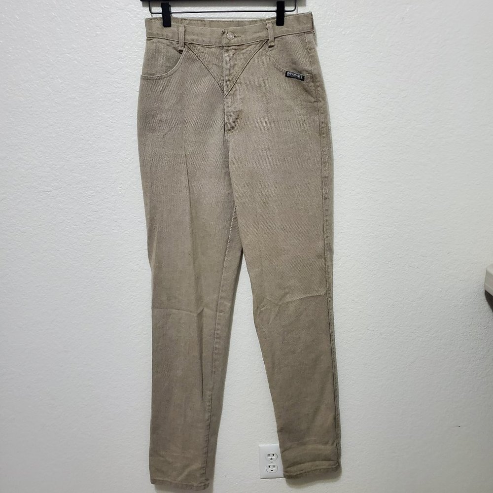 Vintage Roughrider by Circle T Bareback jeans tan cotton